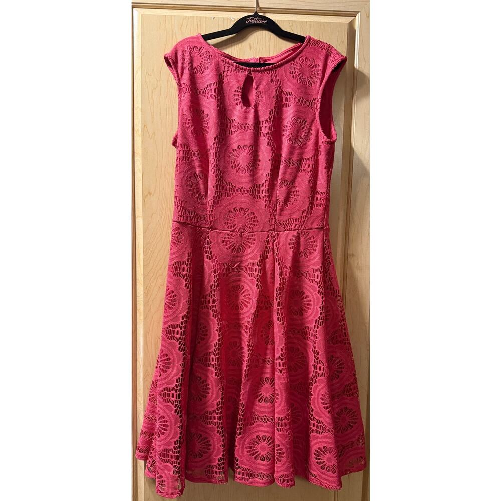 London Style Collection Dress Sugar Pink Barbie Lace Sleeveless Dress,‎ 4